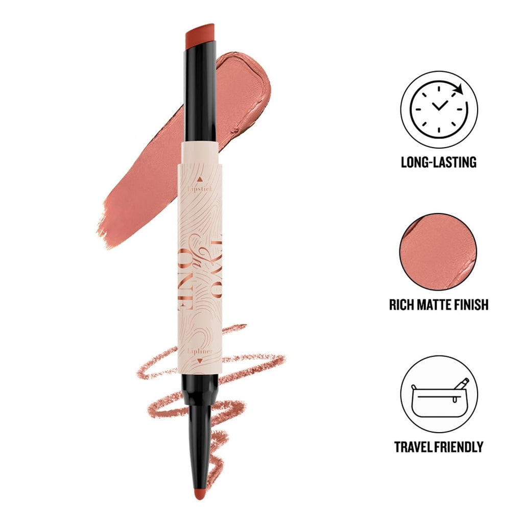 Character Two In One - Lipstick & Lipliner - Cto206 | Grocsy