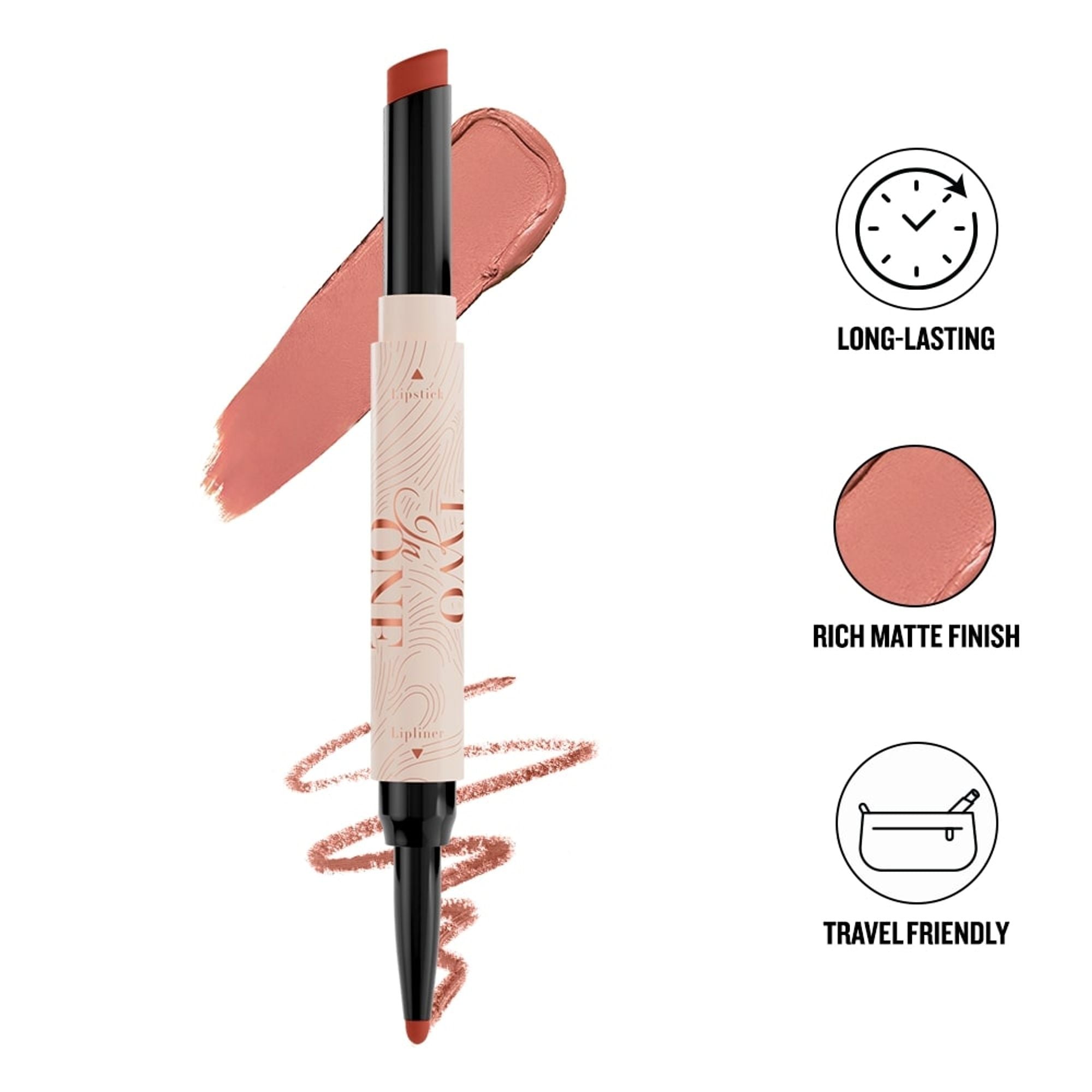 Character Two In One - Lipstick & Lipliner - Cto206 | Grocsy