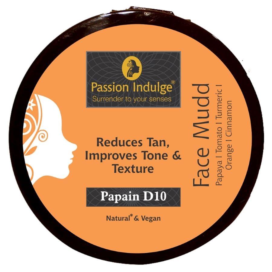 Passion Indulge Papain D10 Face Mudd Pack For Tan Removal | Grocsy