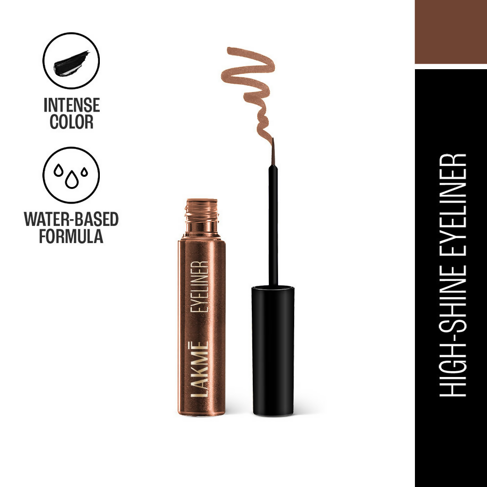 Lakme Unreal Precision Liquid Eye Liner - Shimmer Bronze | Grocsy