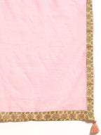 Sangria Women Yellow & Pink Floral Printed Anarkali Kurta | Grocsy