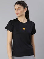 MKH Women Round Neck High Low Dri-FIT T-shirt | Grocsy