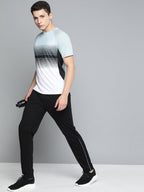 Alcis Men Striped Dry Tech Slim Fit T-shirt | Grocsy