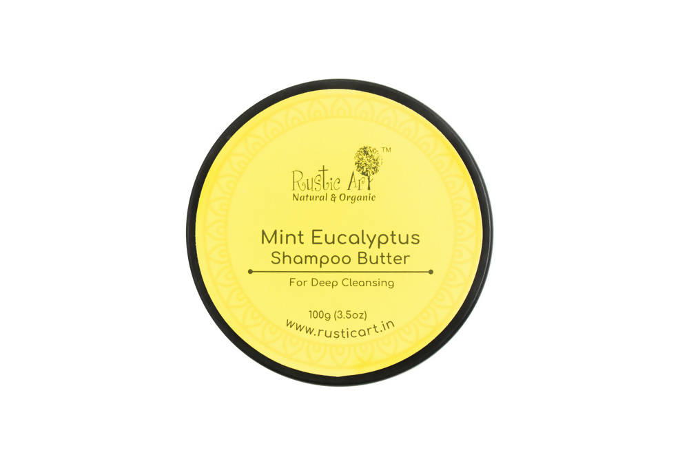 Rustic Art Mint Eucalyptus Shampoo Butter | Grocsy