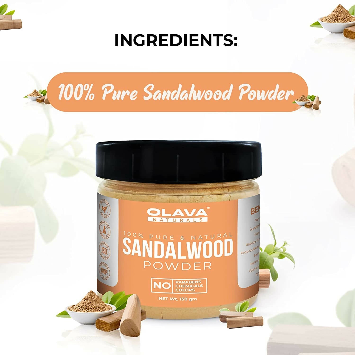 Olava Naturals Sandalwood Powder | Grocsy