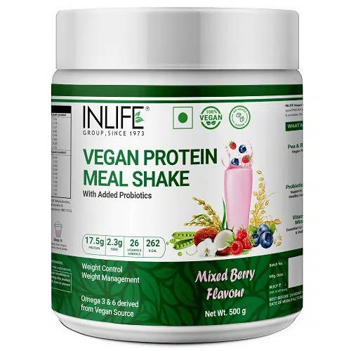Inlife Vegan Protein Meal Mixed Berry Flavour | Grocsy