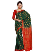 Mimosa Women's Green Kanchipuram Art Silk Saree | Grocsy