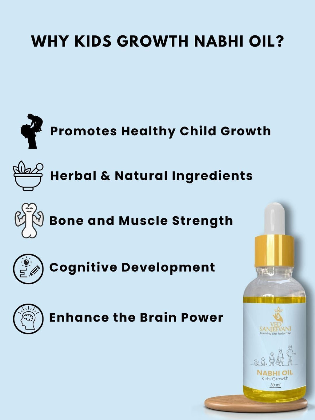 Ved Sanjeevani Kids Nabhi Oil | Grocsy