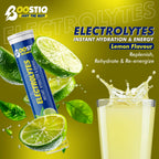 BOOSTIQ Electrolytes Effervescent Tablets - Lemon Flavour | Grocsy