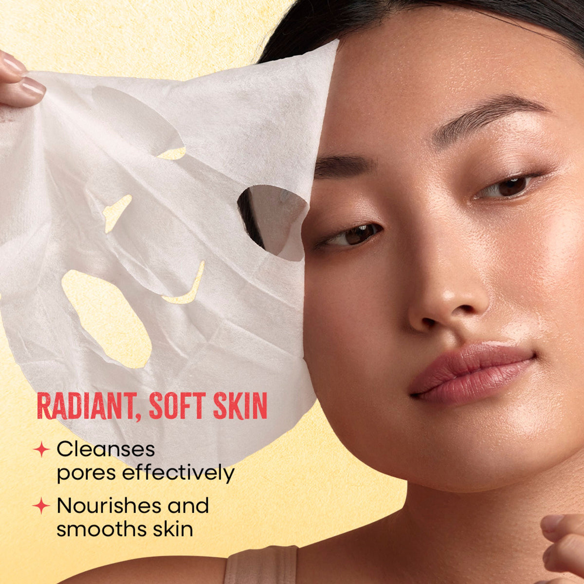 Nykaa Green Tea + Aloe Vera Sheet Mask For Hydrated Skin - Formulated in Korea - For All Skin Types - Saffron & Honey | Grocsy