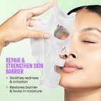 Nykaa Naturals Korean Sheet Mask With Cica & Ceramide For Barrier Repair & Deep Hydration Boost | Grocsy
