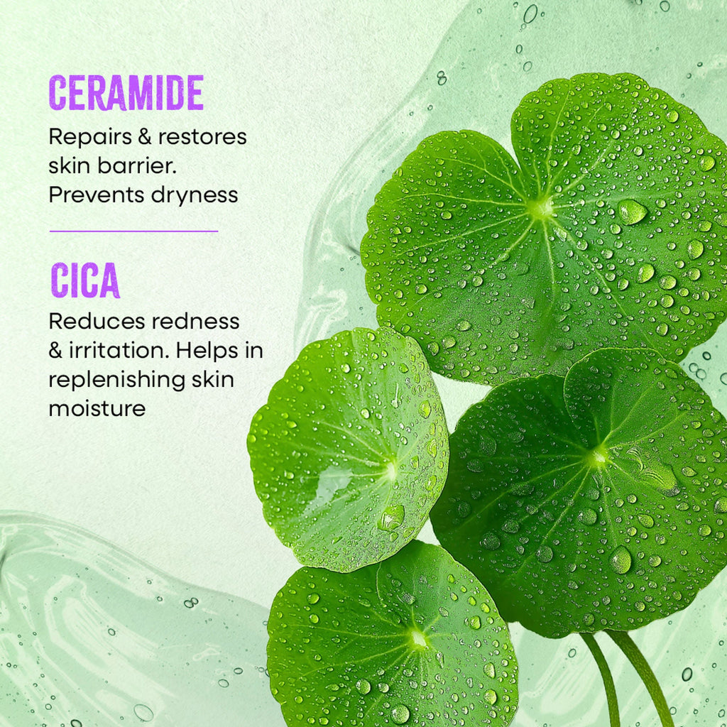 Nykaa Naturals Korean Sheet Mask With Cica & Ceramide For Barrier Repair & Deep Hydration Boost | Grocsy