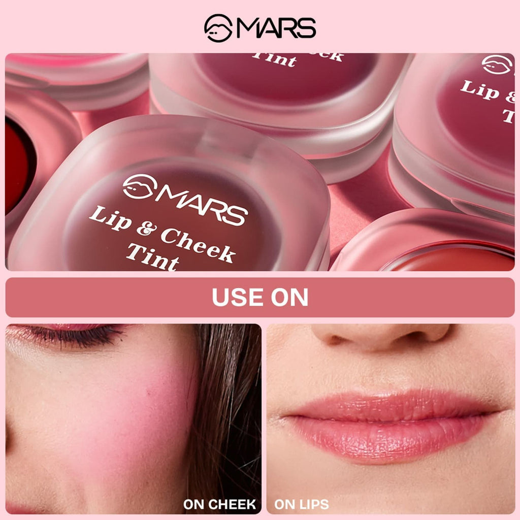 MARS Cosmetics Lip & Cheek Tint for Bold Pop Color - 04-Ruby Red | Grocsy
