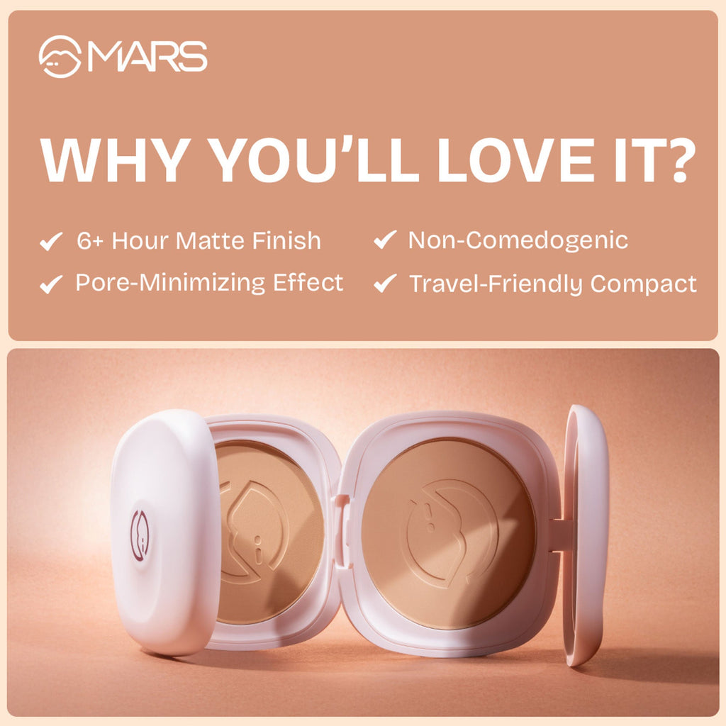 MARS Cosmetics Zero Oil Compact Powder - 05-Honey | Grocsy