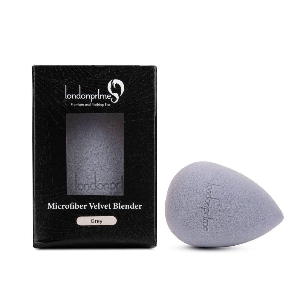 London Prime Microfiber Velvet Sponge - Grey ( Formerly London Pride Cosmetics ) | Grocsy