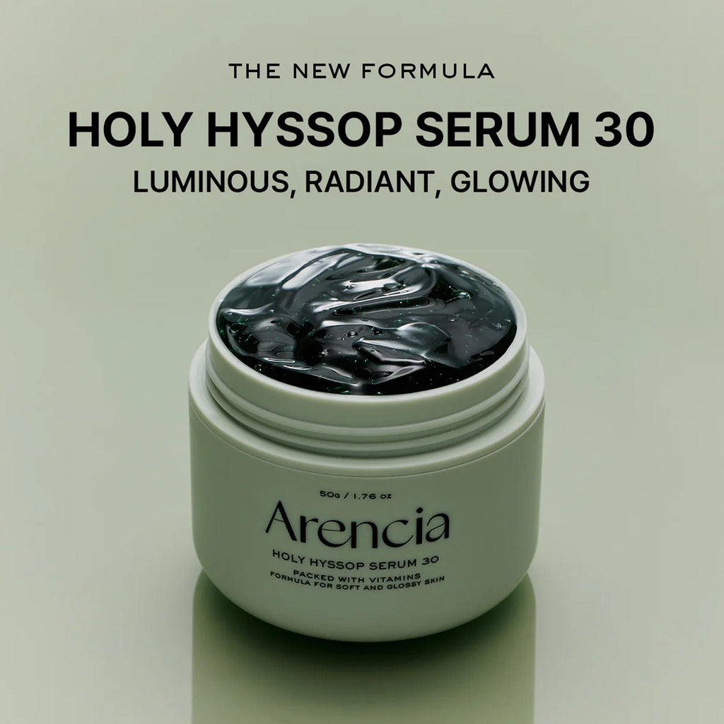Arencia Holy Hyssop Serum 30 - Brightening Serum for Korean Glass Skin, Reduces Hyperpigmentation | Grocsy
