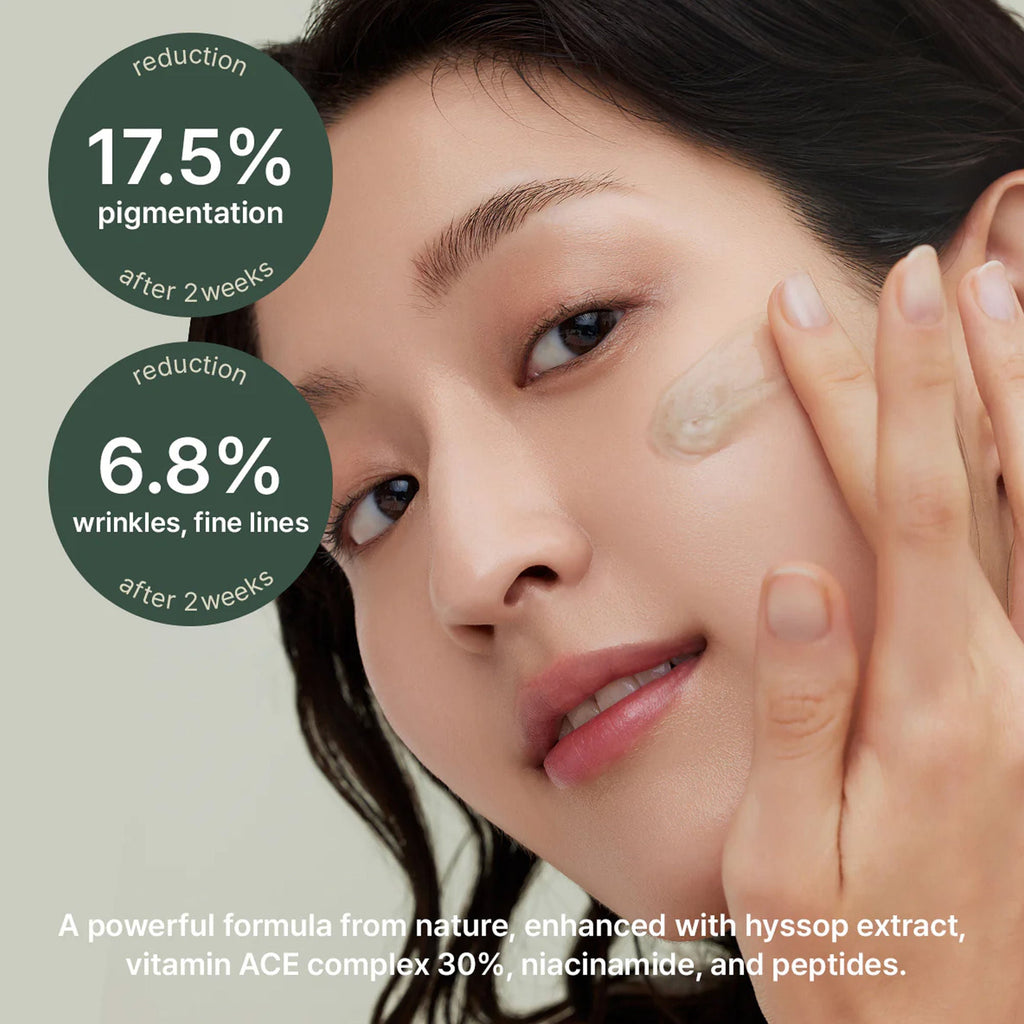 Arencia Holy Hyssop Serum 30 - Brightening Serum for Korean Glass Skin, Reduces Hyperpigmentation | Grocsy