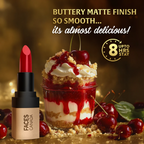 Faces Canada Comfy Matte Velvet Touch Lipstick - Cherry Pie 02 | Grocsy