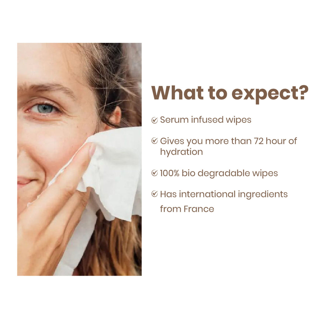 Personal Touch Skincare Hydra Facial Skin Care Serum Wipes For Pore Minimising With 72 hours Hydration | Grocsy