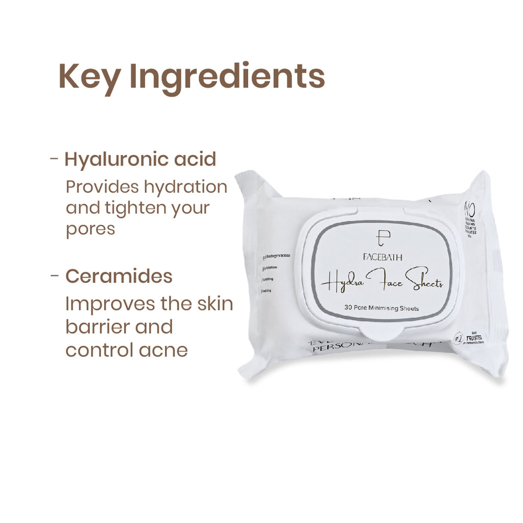 Personal Touch Skincare Hydra Facial Skin Care Serum Wipes For Pore Minimising With 72 hours Hydration | Grocsy