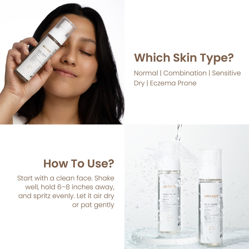 Personal Touch Skincare Aquarize Toner + Mist With Hyaluronic Acid For Normal, Oily, Dry & Sensitive Skin | Grocsy