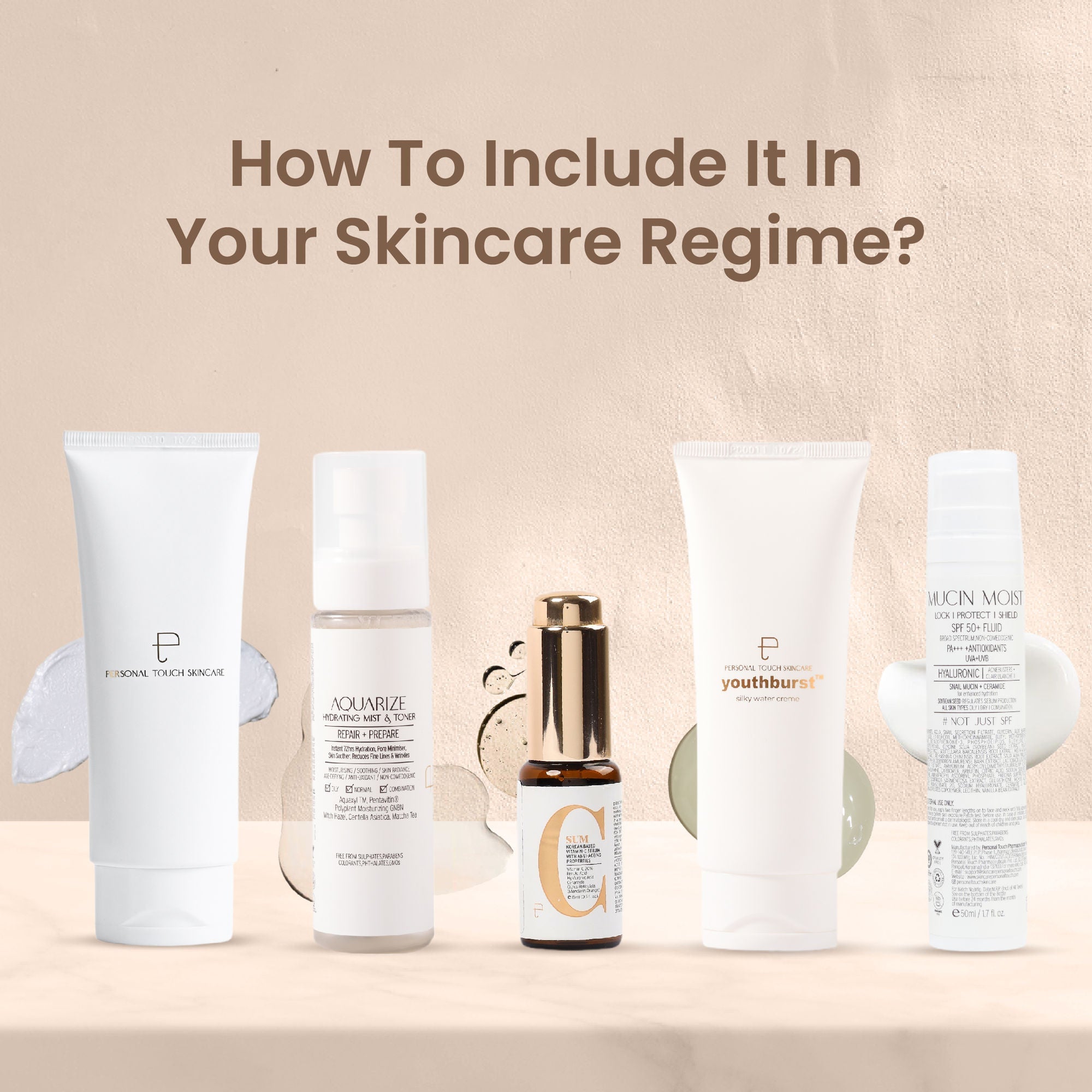 Personal Touch Skincare Aquarize Toner + Mist With Hyaluronic Acid For Normal, Oily, Dry & Sensitive Skin | Grocsy
