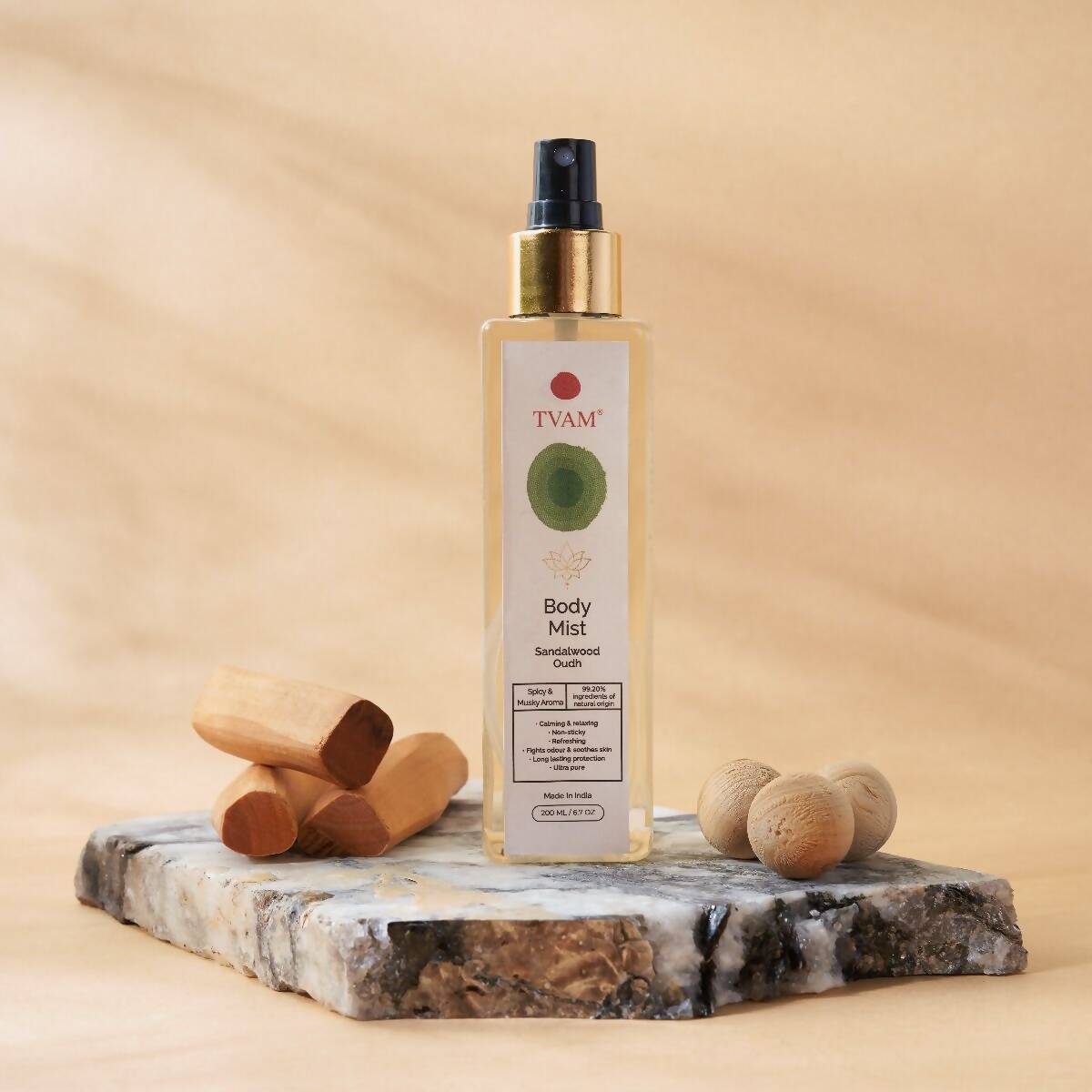 Tvam Body Mist - Sandalwood Oudh | Grocsy