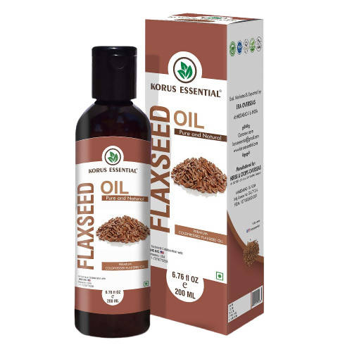 Korus Essential Cold Pressed Natural Flaxseed Oil | Grocsy