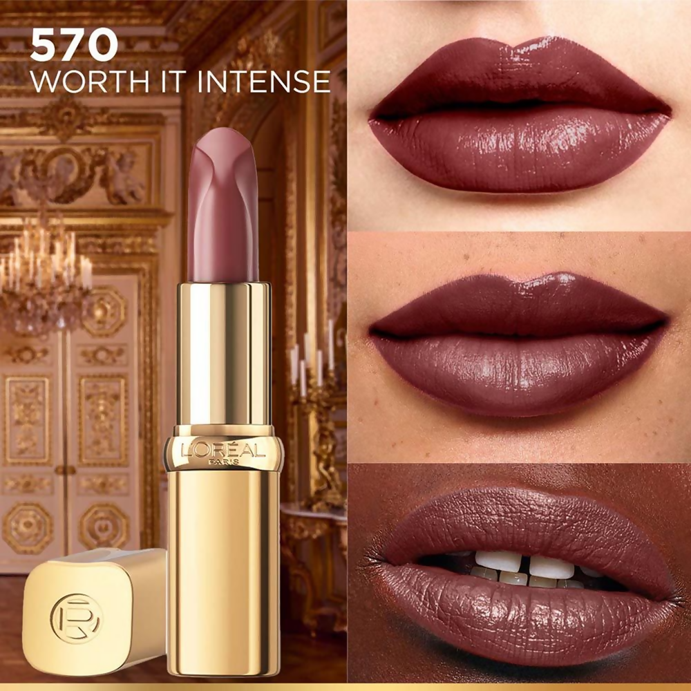 L'Oreal Paris Color Riche Satin Lipstick - 570 Worth It Intense | Grocsy