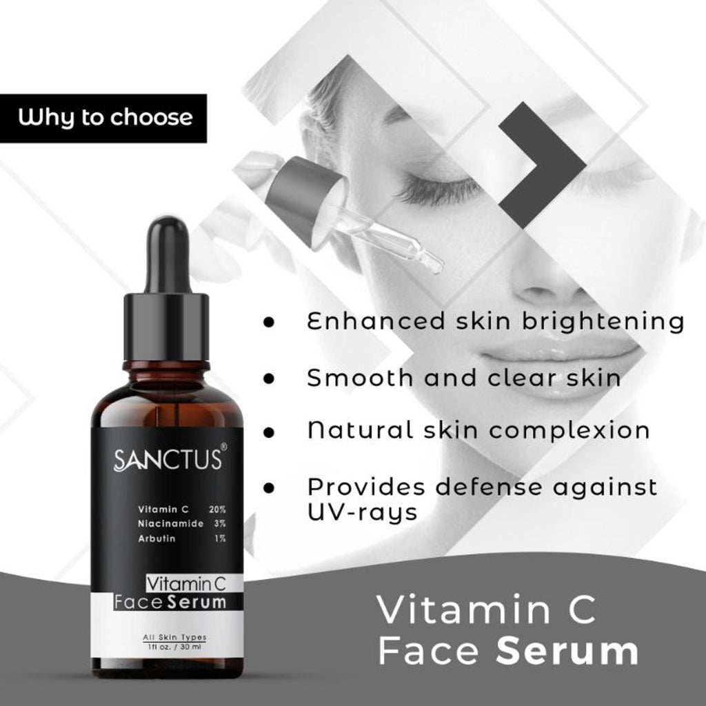 SANCTUS 20% Vitamin C Face Serum | Grocsy