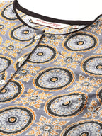 All About You Ethnic Motifs Printed Kurta with Palazzos | Grocsy