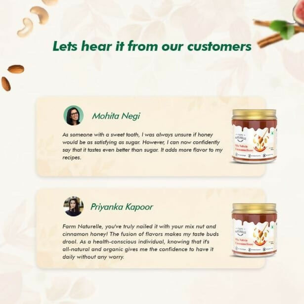 Farm Naturelle Mixed Nuts in Cinnamon Honey - Healthy Snack | Grocsy