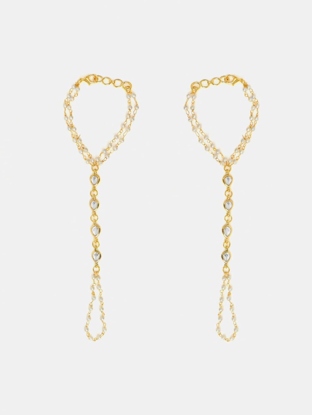 Ruby Raang Kundan And Pearl Haath Phool | Grocsy