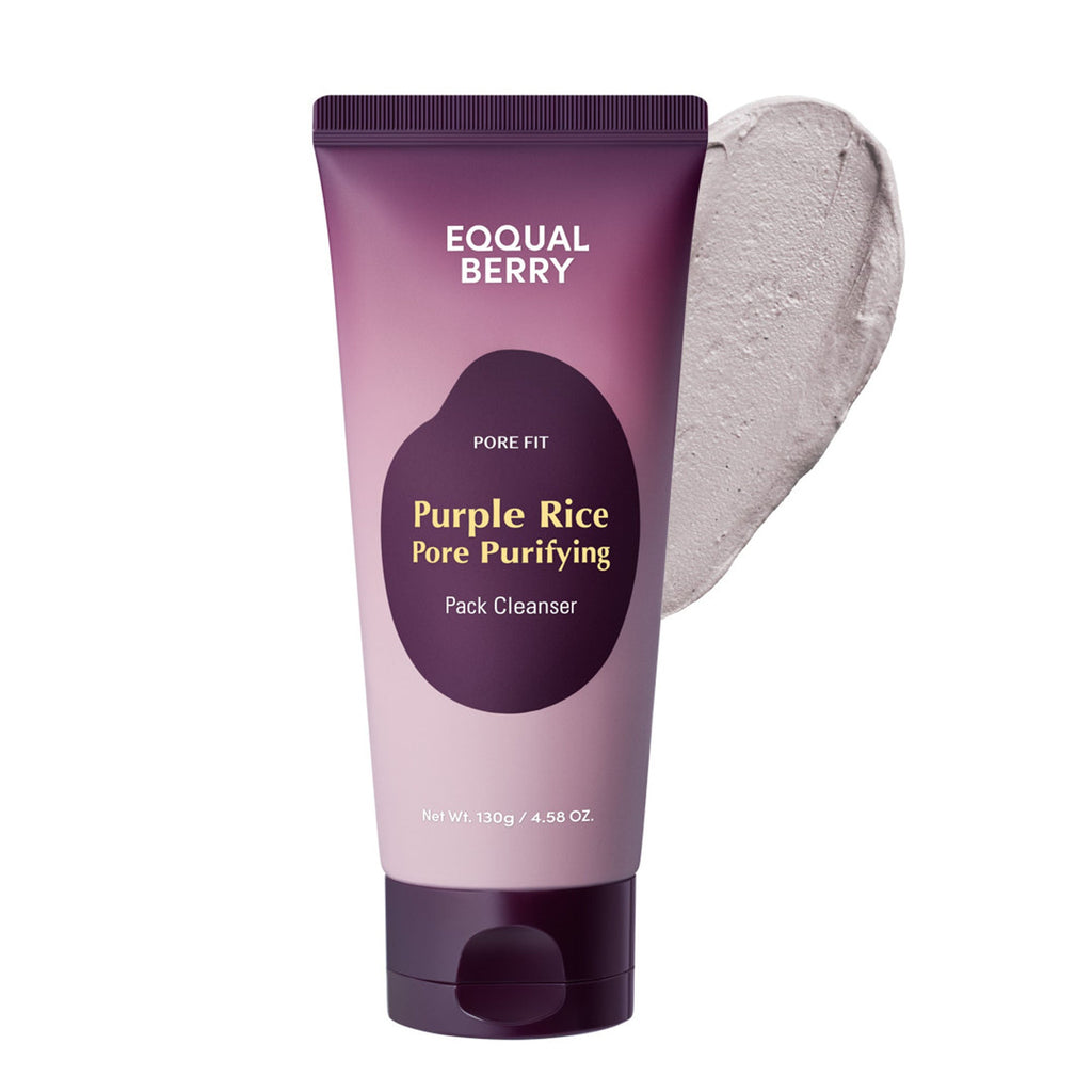 Eqqualberry Purple Rice Pore Purifying Cleanser – Deep Pore Care & Sebum Control | Grocsy