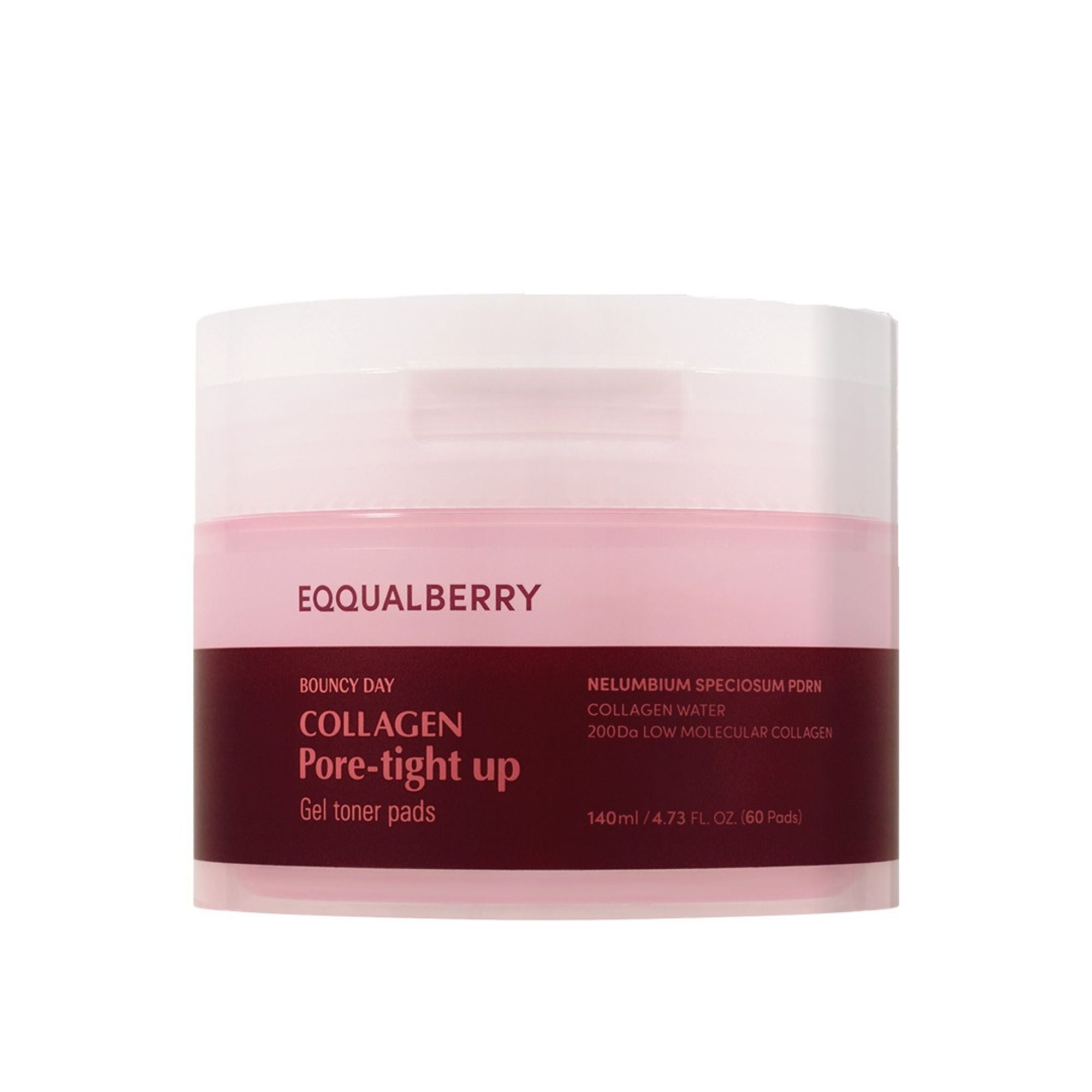 Eqqualberry Collagen Pore Tight-Up Gel Toner Pads – Hydrates & Refines Pores | Grocsy