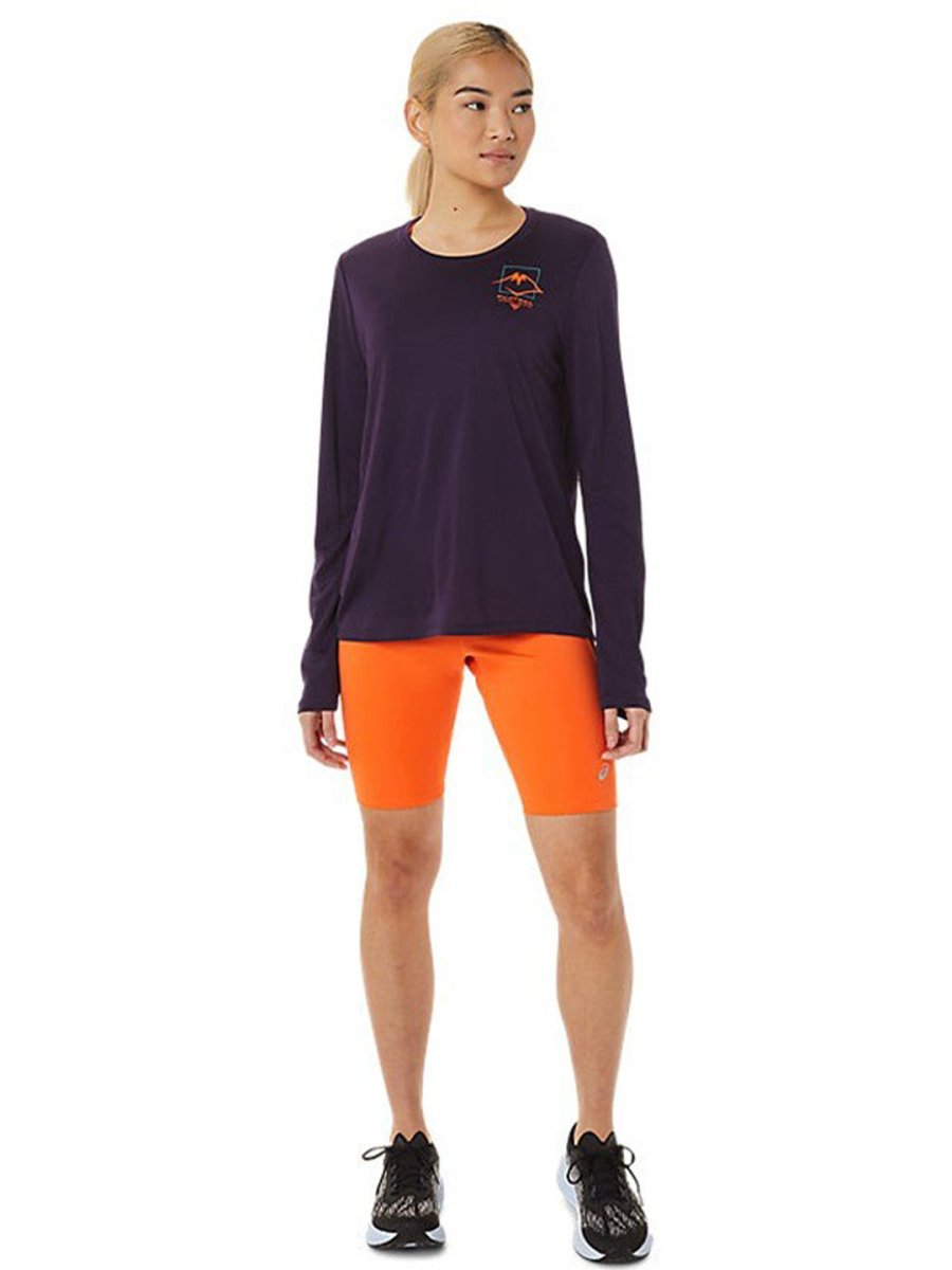 ASICS Fujitrail LS Logo Printed Round Neck T-Shirt | Grocsy