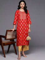 Indo Era Ethnic Motifs Printed Kurta | Grocsy