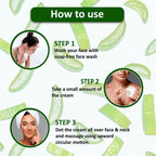 Omeo Aloe Vera Cream - For Daily Use, Hydrated Dewy Skin | Grocsy