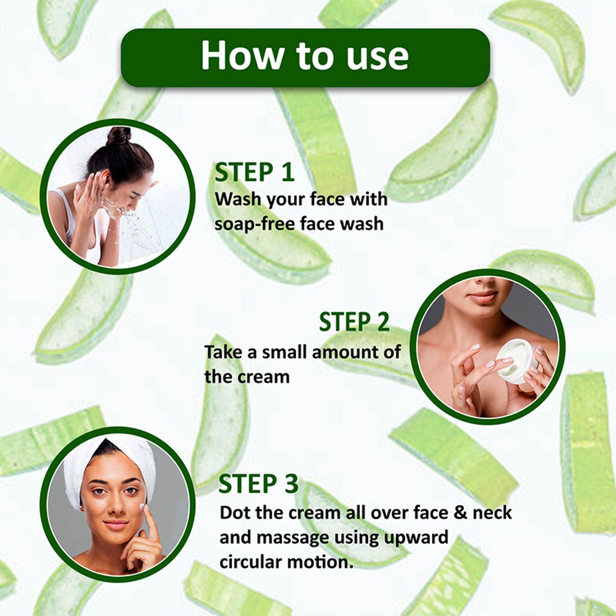 Omeo Aloe Vera Cream - For Daily Use, Hydrated Dewy Skin | Grocsy