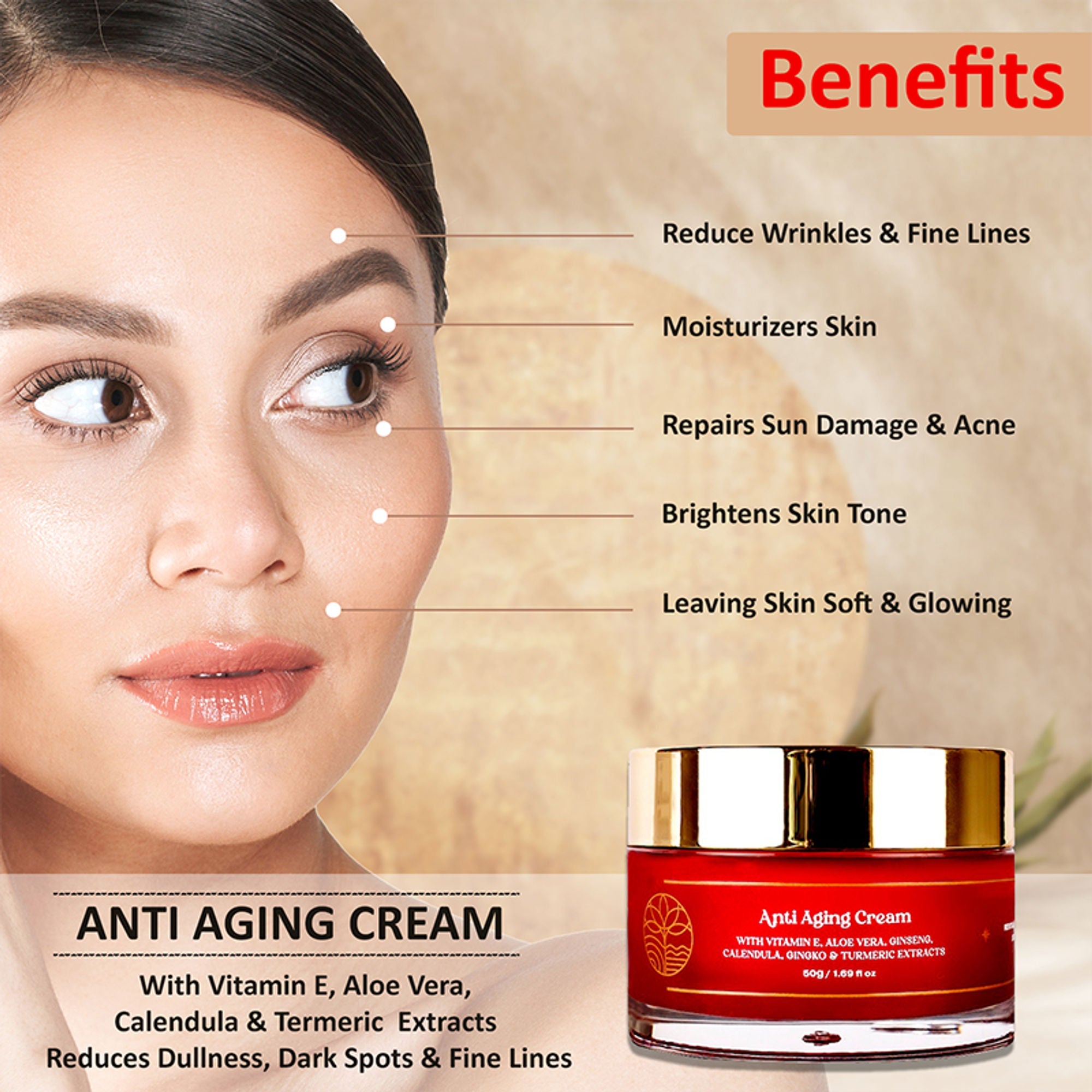 Omeo Anti Aging Cream - Revitalise And Restore | Grocsy
