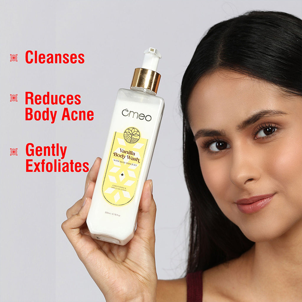 Omeo Vanilla Body Wash - Gentle Cleansing, Soft Nourshing Body Wash | Grocsy