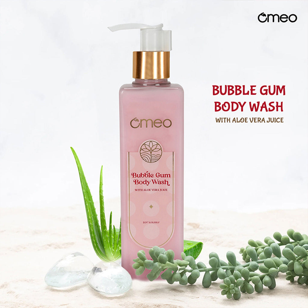Omeo Bubble Gum Body Wash - Gentle Cleansing, Soft Nourshing Body Wash | Grocsy
