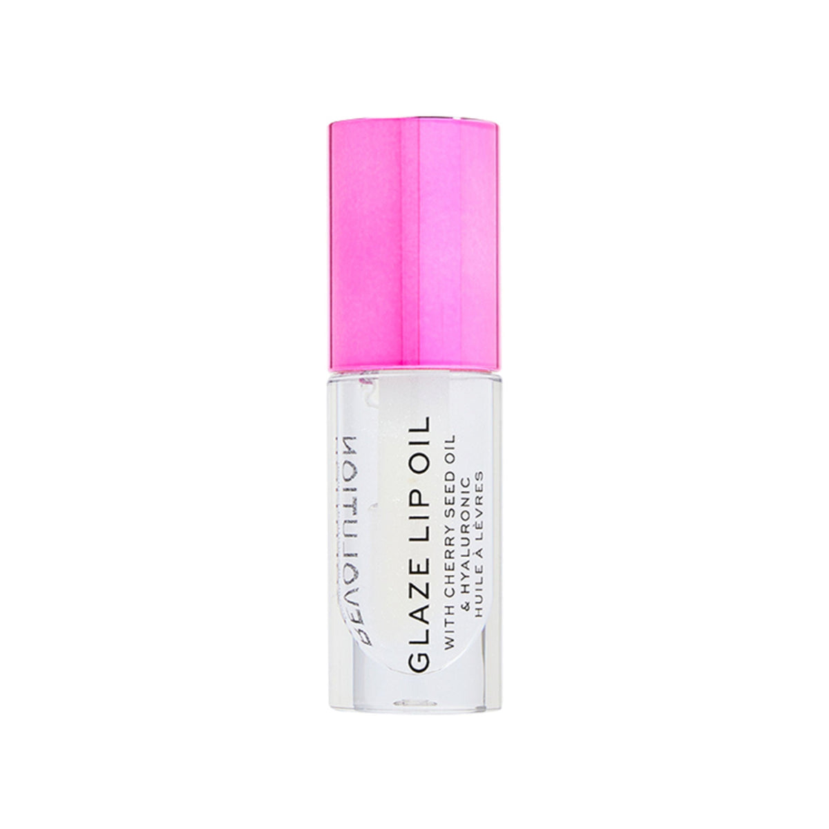 Makeup Revolution Glaze Lip Oil Intense Nourishment With Hyaluronic Acid Vitamin E - Lust Clear | Grocsy