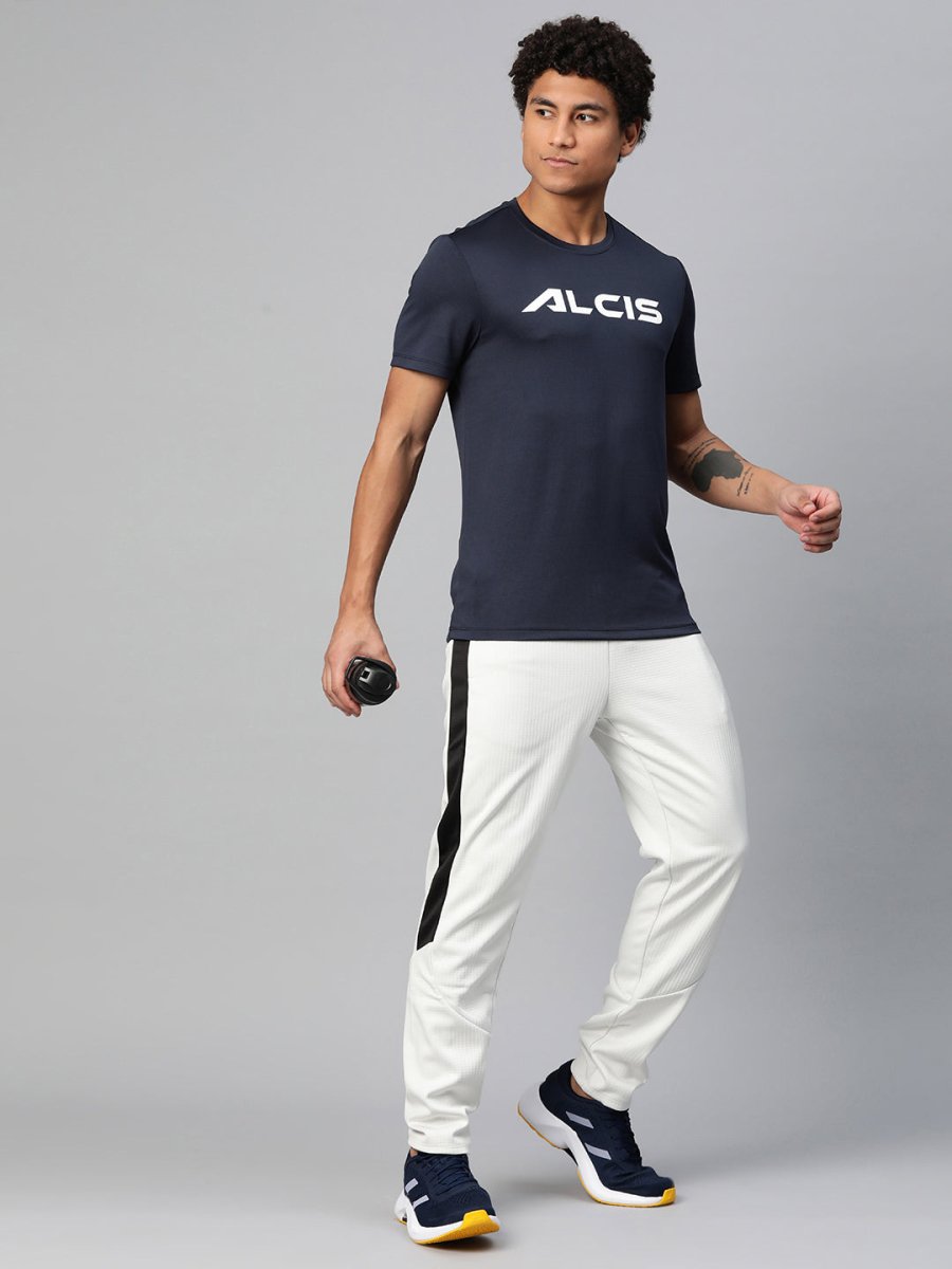 Alcis Brand Logo Printed Anti Static Slim Fit T-shirt | Grocsy