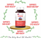 Bliss Welness Cardiovascular Health Flaxseed Oil High Potency Omega-3 Softgel Capsule | Grocsy