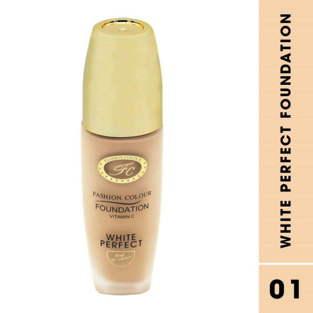 Fashion Colour White Perfect Vitamin C Foundation-02 Rose Ivory (Medium To Fair) | Grocsy