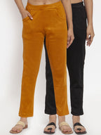 TAG 7 Women Pack of 2 Solid Leggings | Grocsy
