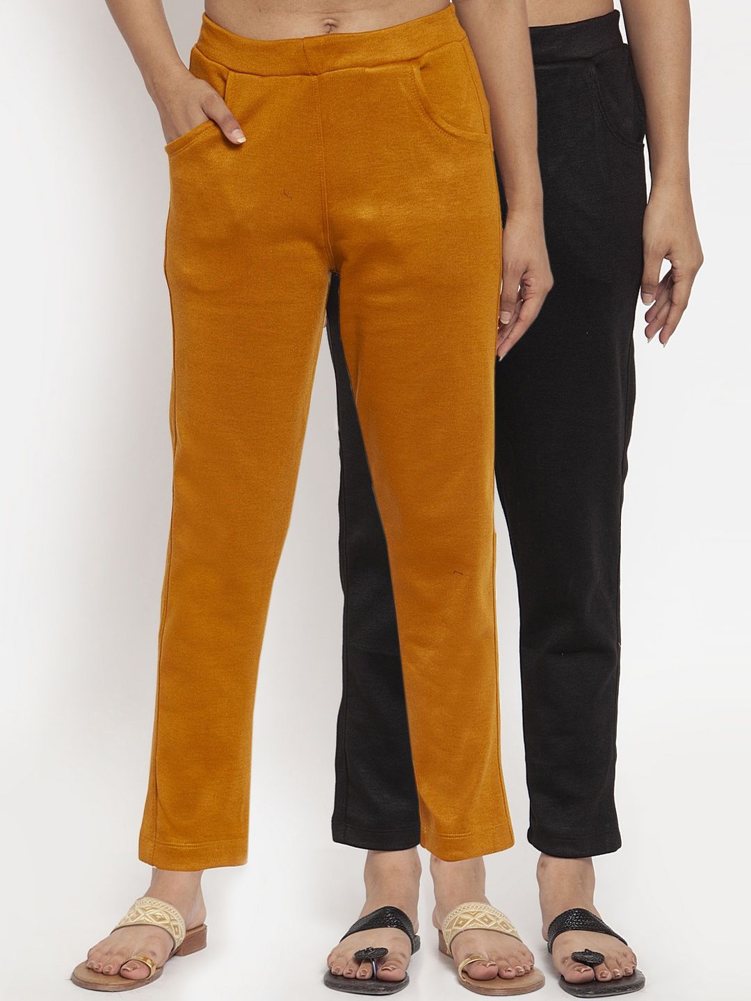 TAG 7 Women Pack of 2 Solid Leggings | Grocsy