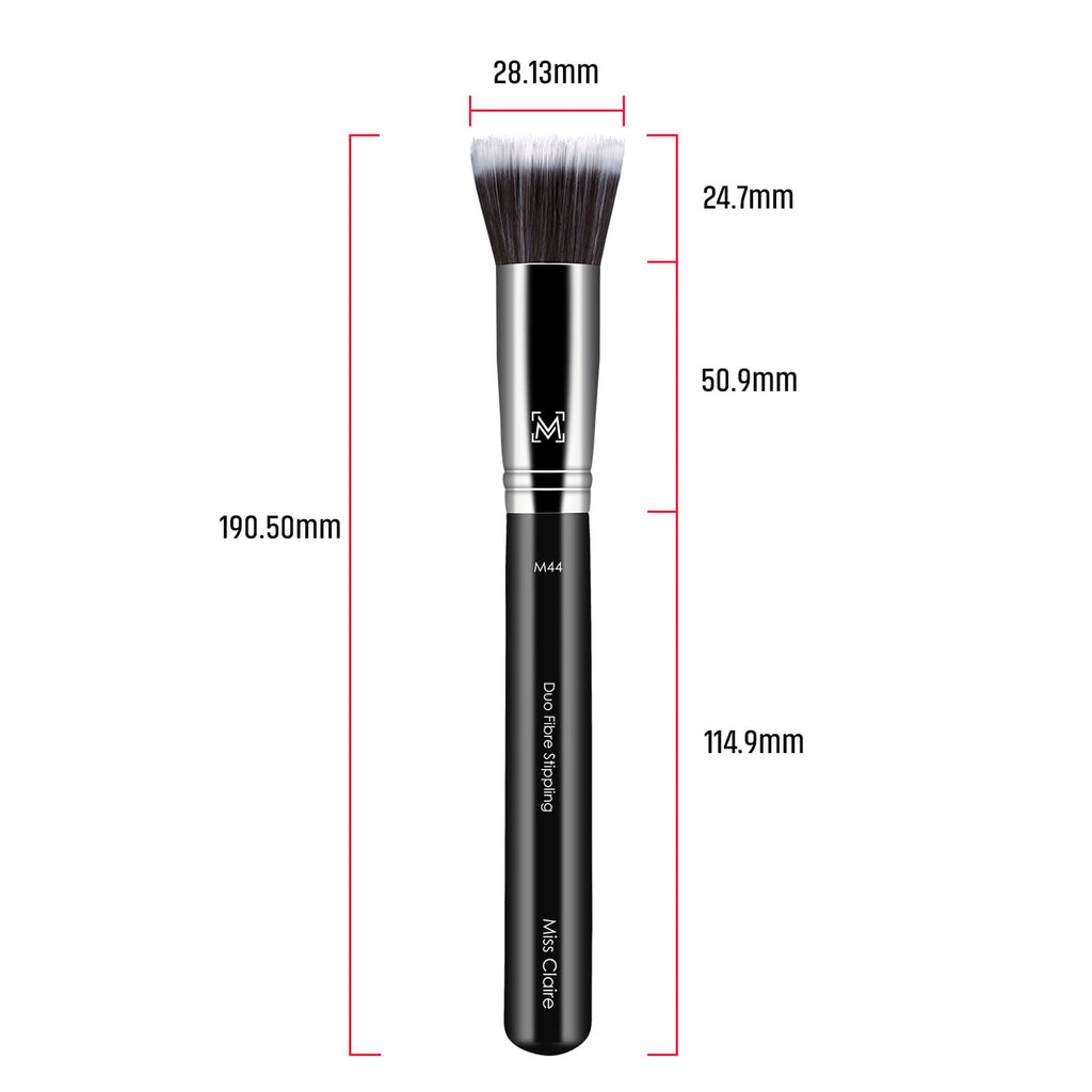 Miss Claire M44 - Duo Fibre Stippling Brush - Chrome | Grocsy