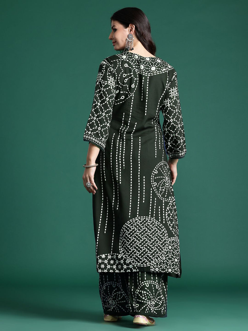 Indo Era Printed Beads & Stones Kurta with Trousers | Grocsy
